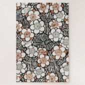 美術世界渡辺聖亭の花柄 ジグソーパズル (縦)