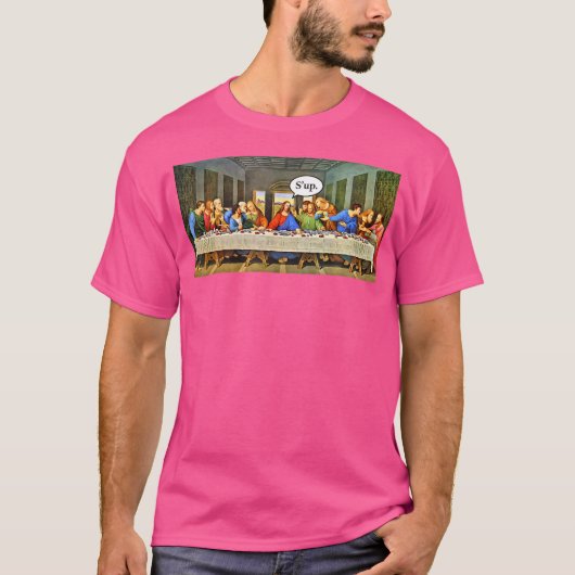 美術史おもしろいのジョークDa Vinci最後の晩餐Je Tシャツ (正面)