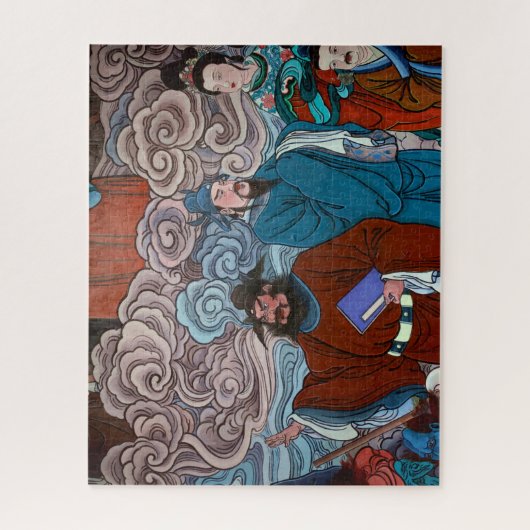 美術史(アジア):宮廷生活 ジグソーパズル (縦)