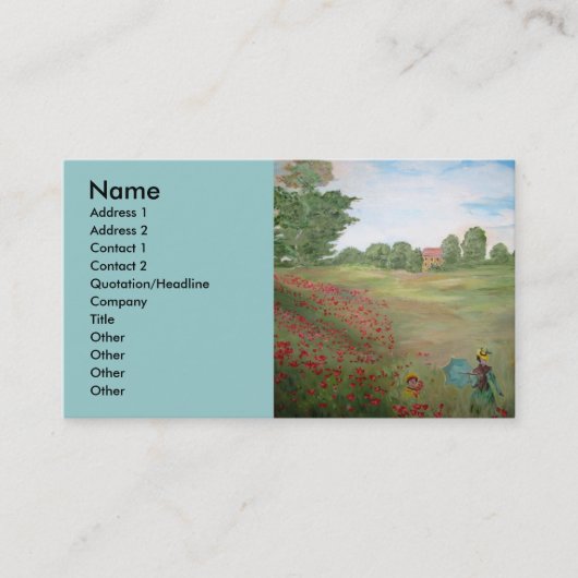 美術品商の名刺 名刺 (正面)