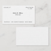 美術品商 名刺 (正面/裏面)