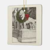 美術学院ライオンセラミックオーナメント セラミックオーナメント (左)