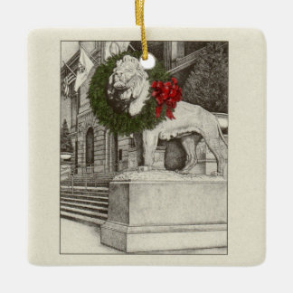 美術学院ライオンセラミックオーナメント セラミックオーナメント