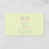 美術家の筆オリジナル 名刺 (裏面)