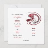 美術展のギャラリー展覧会の開始はカスタマイズ 招待状 (裏面)