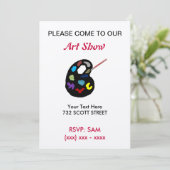 美術展へのご招待 招待状 (スタンド正面)
