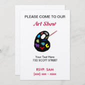 美術展へのご招待 招待状 (正面/裏面)