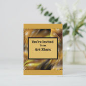 美術展への招待されました インビテーションポストカード (スタンド正面)