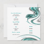 美術展宝石のオープニングのカスタマイズ発表 招待状 (裏面)