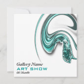 美術展宝石のオープニングのカスタマイズ発表 招待状 (正面)