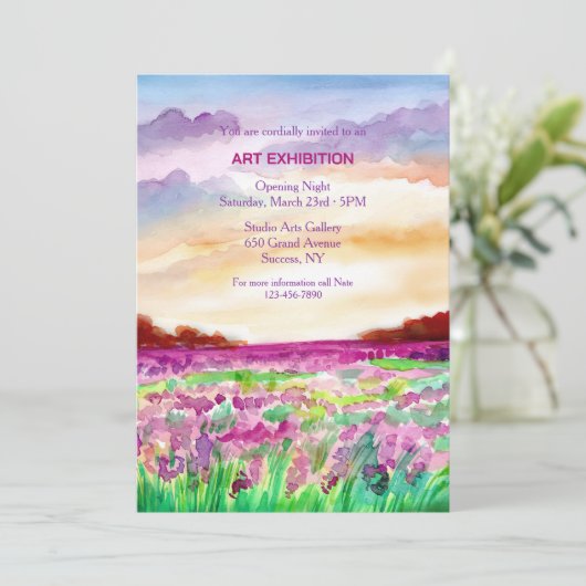 美術展 招待状 (スタンド正面)