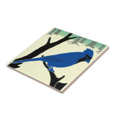 美術工芸品または職人1907鳥セラミック瓦 タイル (側面)