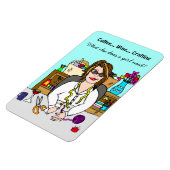 美術工芸品ワインコーヒー&クラフト マグネット (左側)