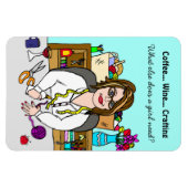 美術工芸品ワインコーヒー&クラフト マグネット (横)