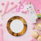 美術抽象芸術カラフル背景 ペーパープレート (パーティー)