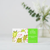 美術教室の子供へビジネス 名刺 (スタンド正面)