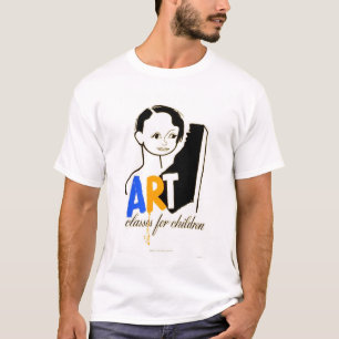 美術教室の子供1940 WPA Tシャツ