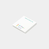 美術教師のパーソナライズな虹の机から ポストイット (アングル)