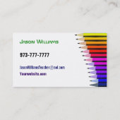 美術教師の名刺 名刺 (裏面)