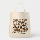 美術教師の(おもしろいな)ギフト トートバッグ (正面)