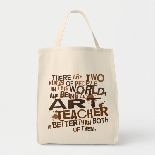 美術教師の(おもしろいな)ギフト トートバッグ (正面)