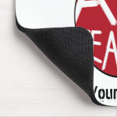 美術教師色彩の鮮やかなApple及び絵筆 マウスパッド (コーナー)