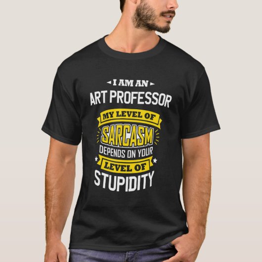 美術教授アイディア皮肉ジョーク美術教授 Tシャツ (正面)