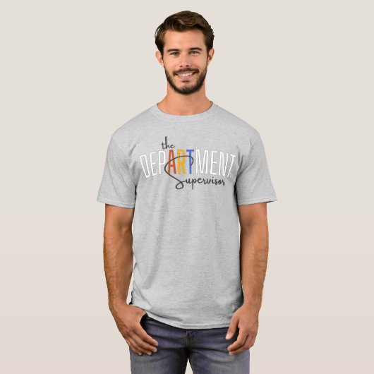 美術科担任・主任教諭 Tシャツ (正面フル)