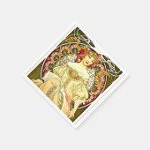 美術素晴らしズ絵画byアルフォンスミュシャ スタンダードカクテルナプキン (角)