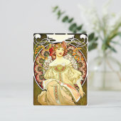 美術素晴らしズ絵画byアルフォンスミュシャ ポストカード (スタンド正面)