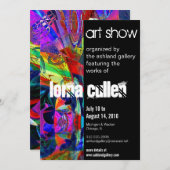 美術館への招待 - お菓子たち 招待状 (正面/裏面)