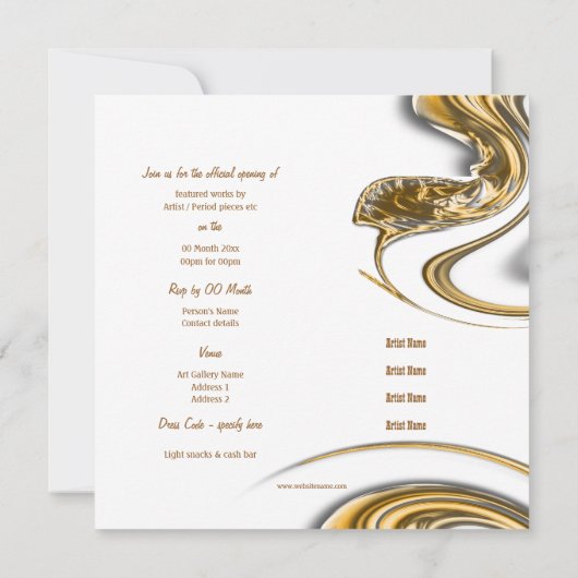 美術館展カスタマイズ開 招待状 (裏面)