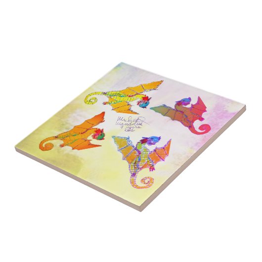 美術by Micheal Dragon ceramic tile タイル (側面)