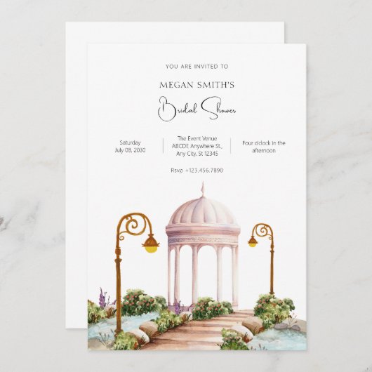 美観のある庭 招待状 (正面/裏面)