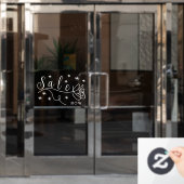 美観のバラセール中 ビジネスドア ウィンドウサイン (オフィスドア)