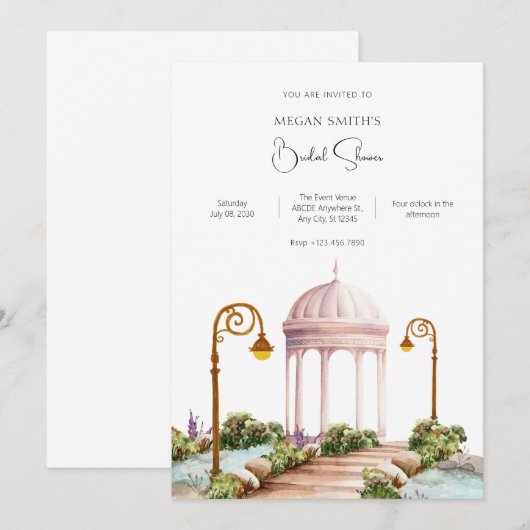 美観庭園 招待状 (正面/裏面)