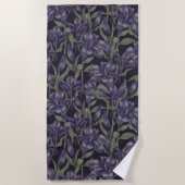 美観 花柄 シャワーカーテン ビーチタオル (正面)