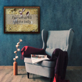 美語は腹の知恵のポスターを満たしていないことわざ ポスター