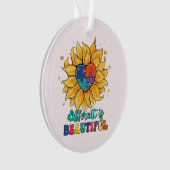 美違うしい自閉症だ オーナメント (正面)