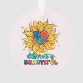 美違うしい自閉症だ オーナメント (裏面)