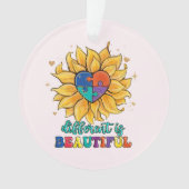 美違うしい自閉症だ オーナメント (正面)