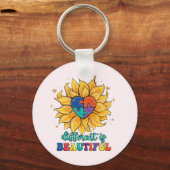 美違うしい自閉症だ キーホルダー (裏面)