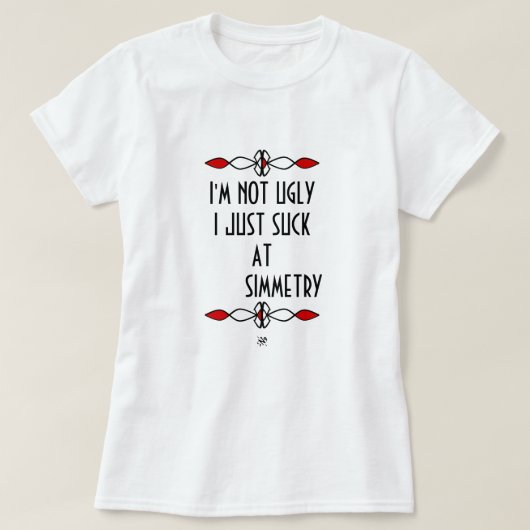 美醜ジョークv2 tシャツ (デザイン正面)