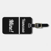 美音パーソナライズされた |荷物おもしろいタグ ラゲッジタグ (正面横)