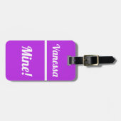 美音パーソナライズされた |荷物おもしろいタグ ラゲッジタグ (正面横)