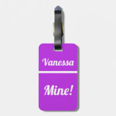 美音パーソナライズされた |荷物おもしろいタグ ラゲッジタグ (裏面縦)