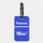 美音パーソナライズされた |荷物おもしろいタグ ラゲッジタグ (裏面縦)