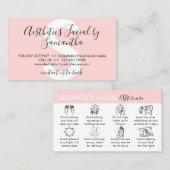 美顔後のケア 名刺 (正面/裏面)