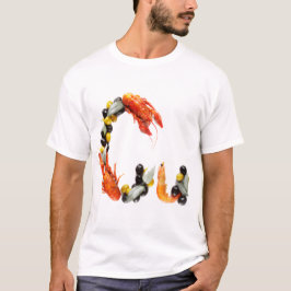 美食のアルファベット: Cは甲殻類のC Tシャツ