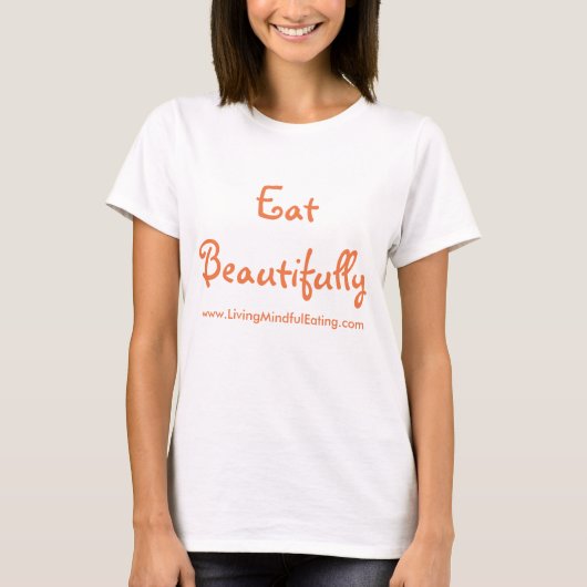美食べしく花のヨガTee Tシャツ (正面)